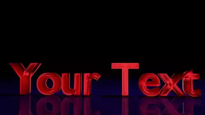 Custom Text 1 3D model