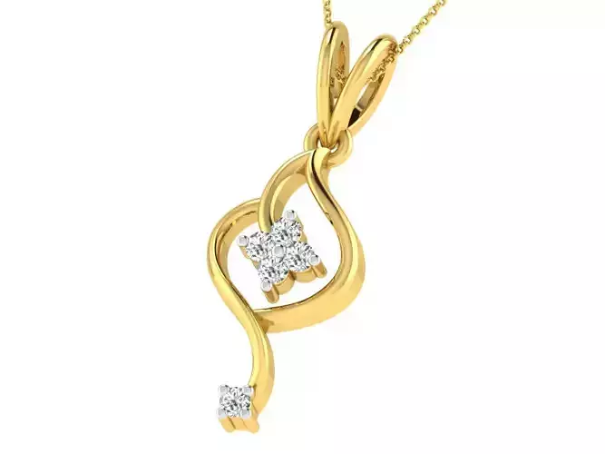 Women light weight pendant 3dm stl render detail 