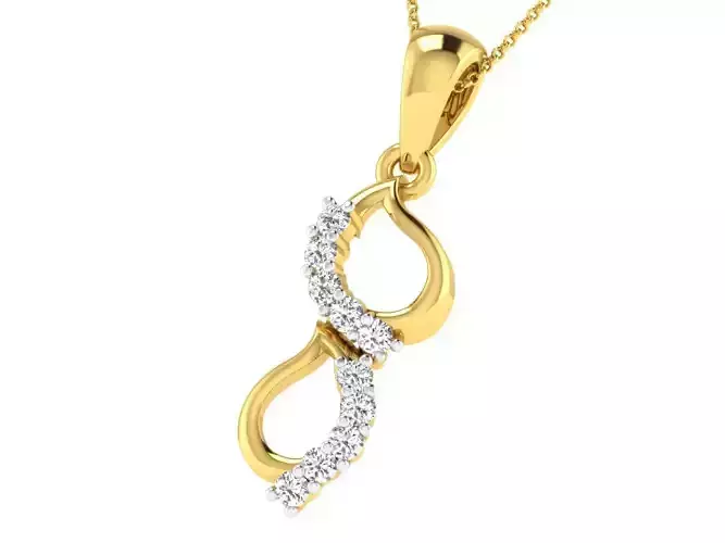 Women light weight pendant 3dm stl render detail 