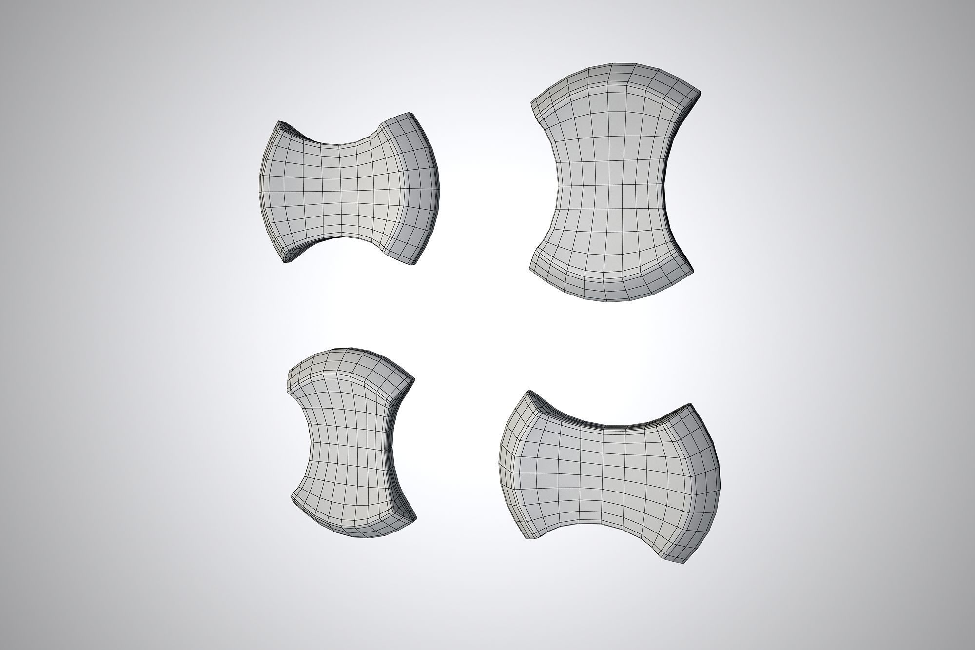 01 3DECOR PATTERN WALL Low-poly 3D model_8