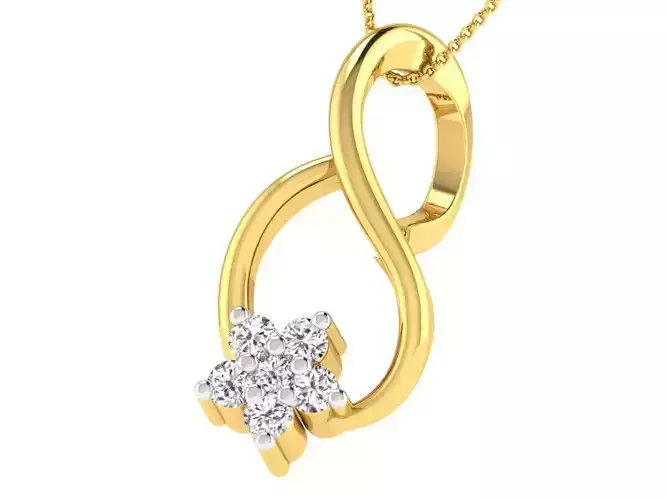 Women light weight pendant 3dm stl render detail 