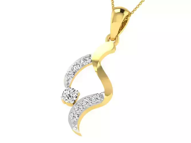 Women light weight pendant 3dm stl render detail 