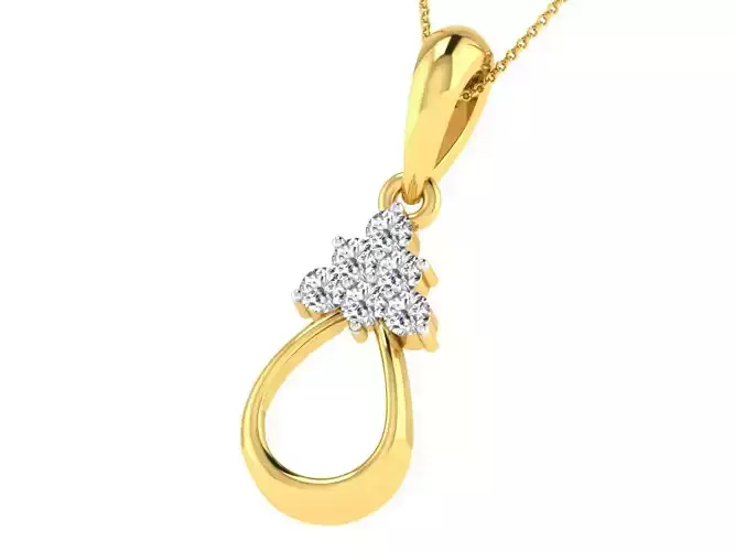 Women light weight pendant 3dm stl render detail 