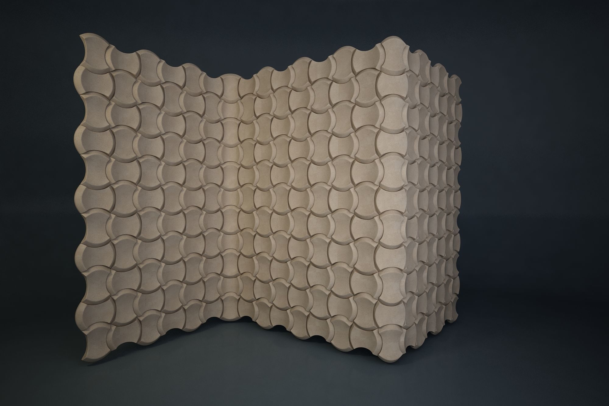 05 3DECOR PATTERN WALL Low-poly 3D model_2