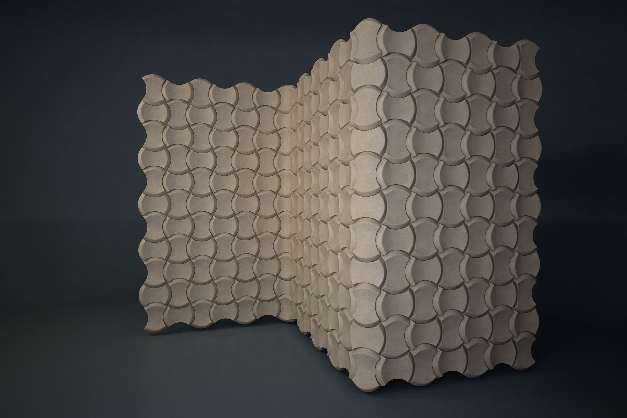 05 3DECOR PATTERN WALL Low-poly 3D model_1