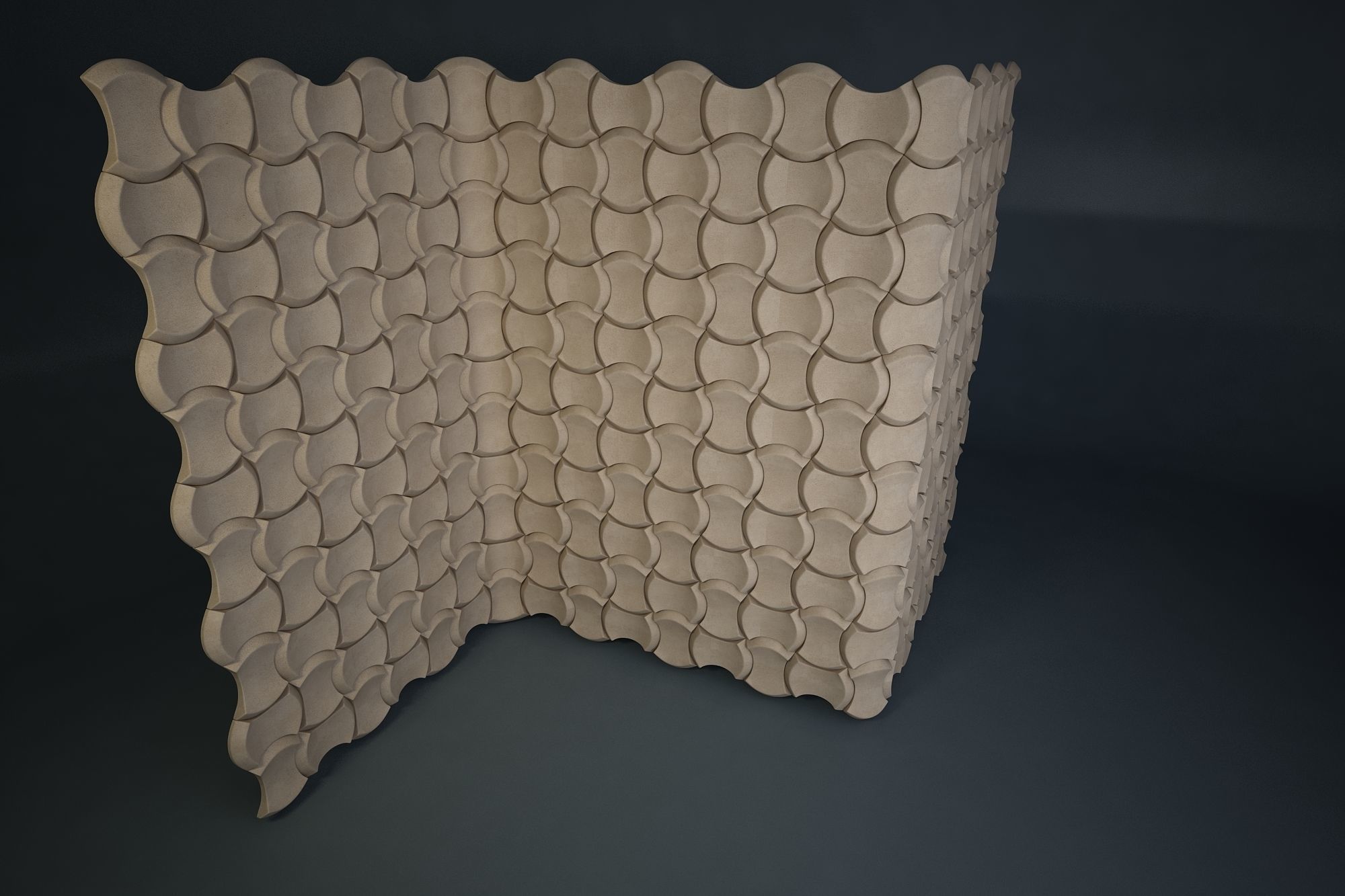 05 3DECOR PATTERN WALL Low-poly 3D model_3