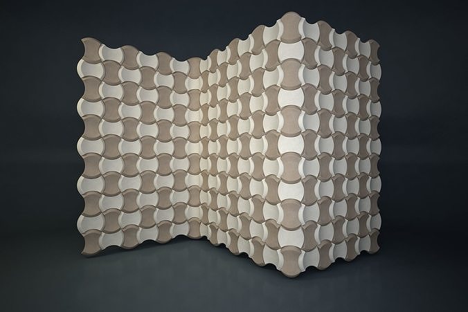 06 3DECOR PATTERN WALL Low-poly 3D model