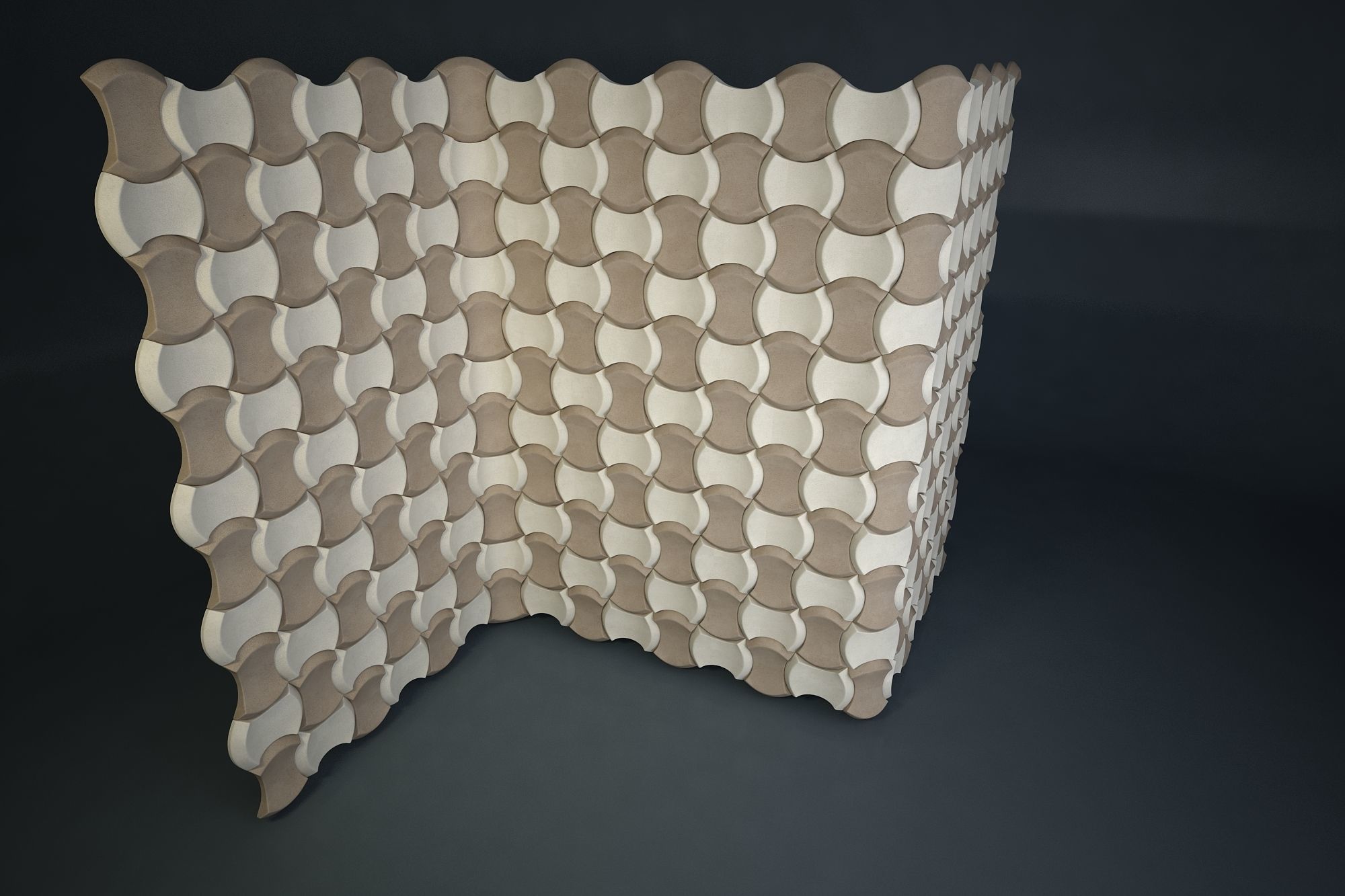 06 3DECOR PATTERN WALL Low-poly 3D model_3