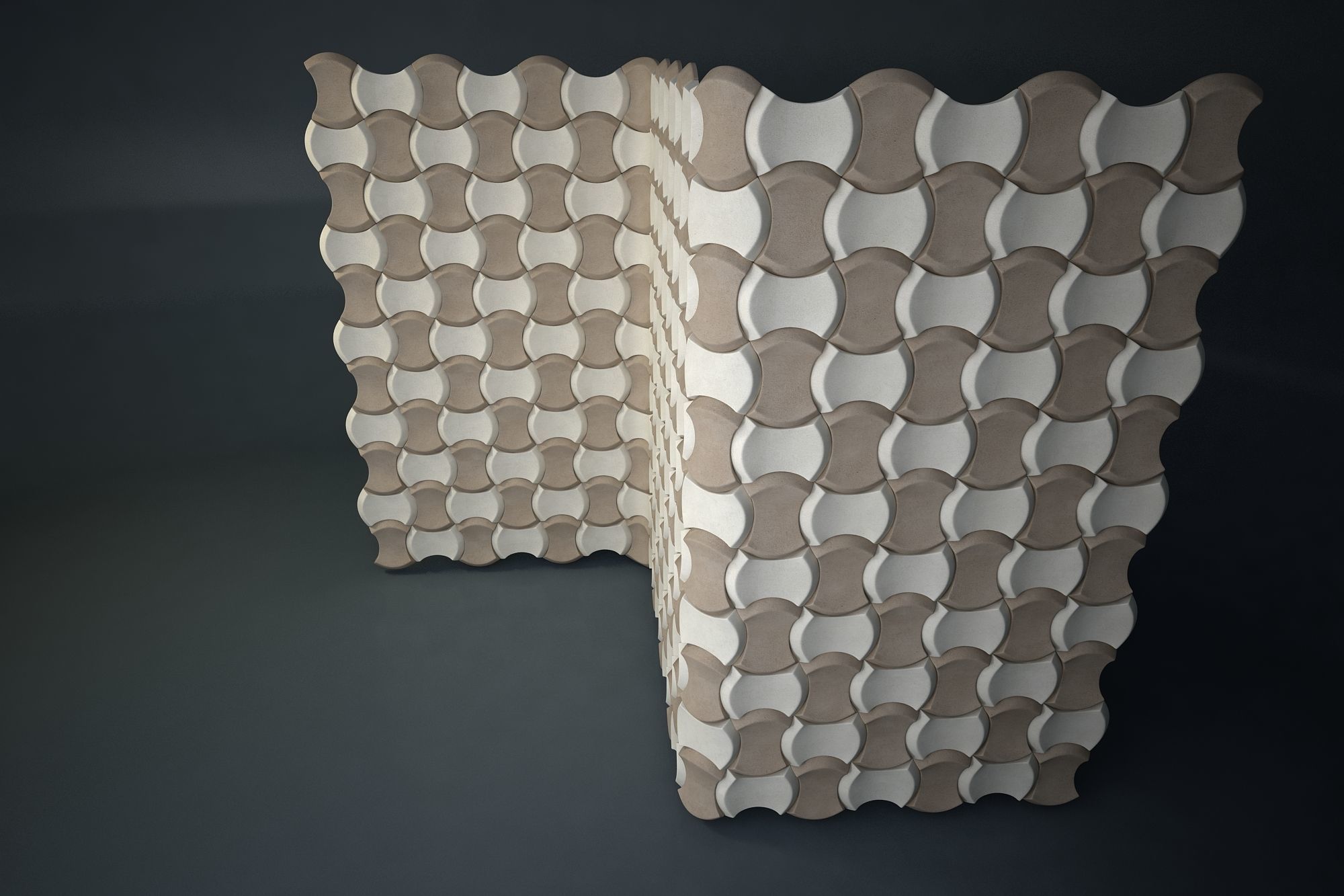 06 3DECOR PATTERN WALL Low-poly 3D model_4