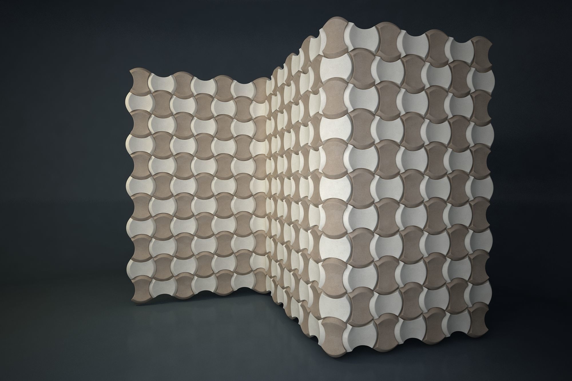 06 3DECOR PATTERN WALL Low-poly 3D model_1