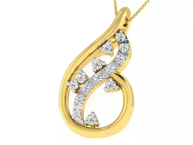 Women light weight pendant 3dm stl render detail 