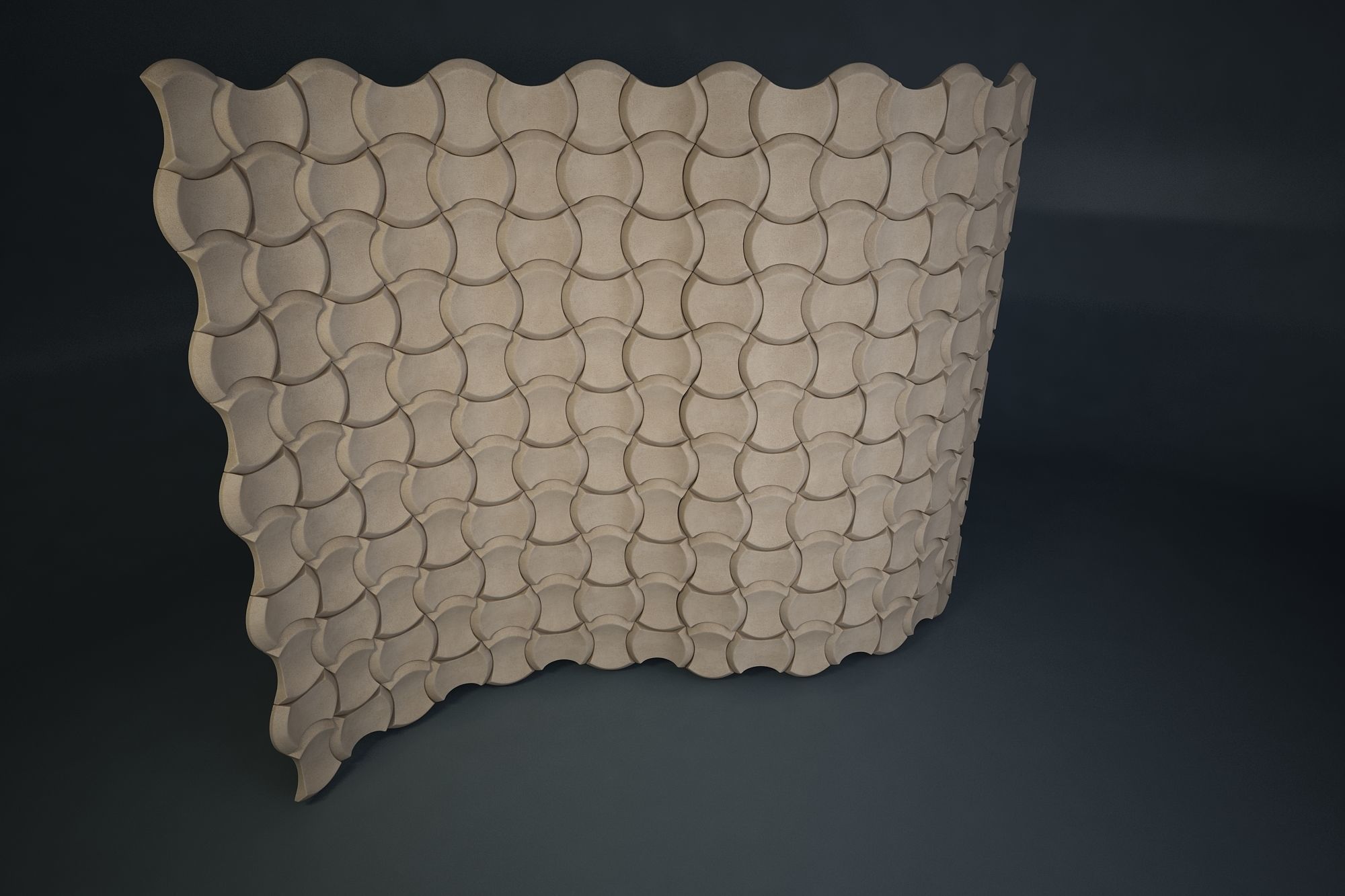 08 3DECOR PATTERN WALL Low-poly 3D model_3