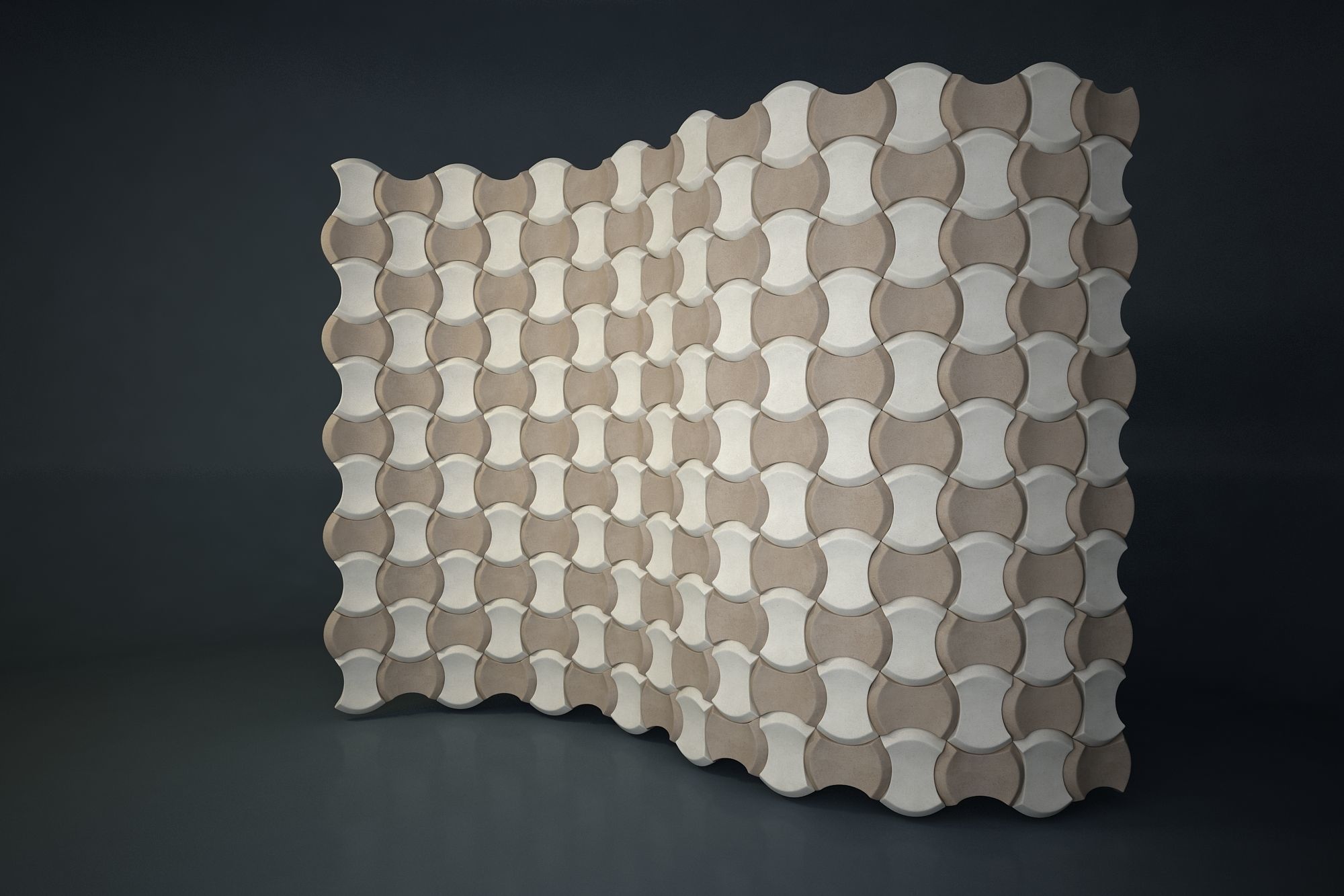 09 3DECOR PATTERN WALL Low-poly 3D model_1