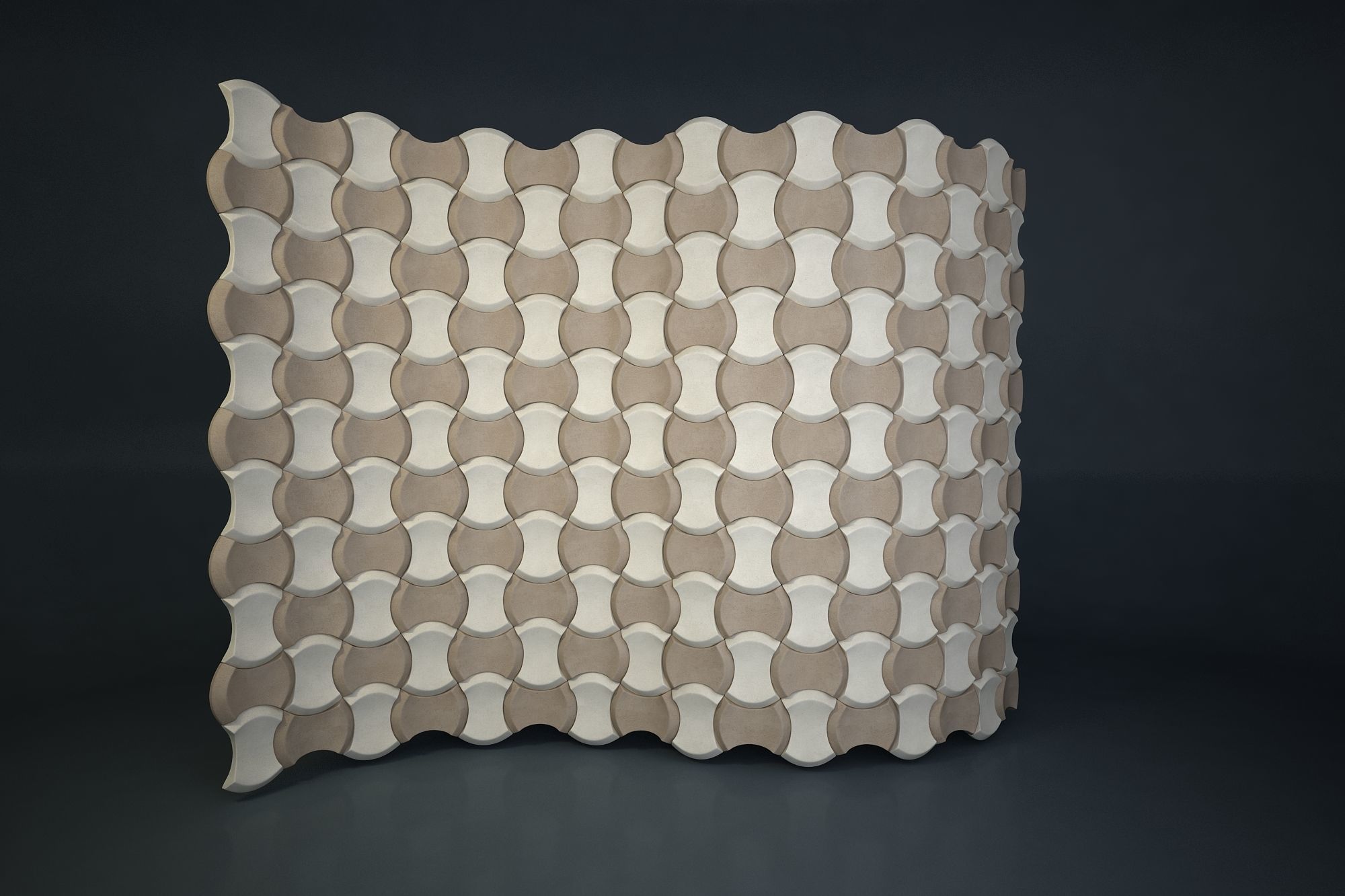 09 3DECOR PATTERN WALL Low-poly 3D model_2