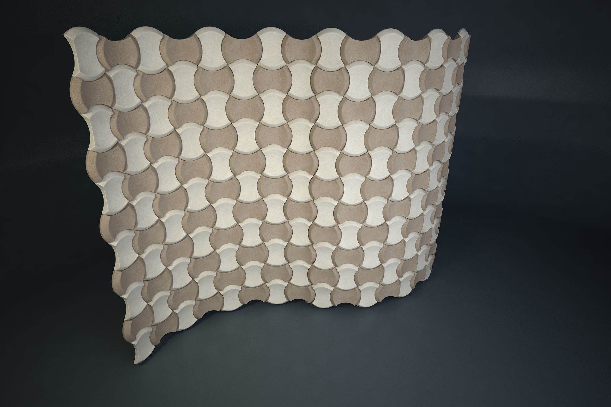 09 3DECOR PATTERN WALL Low-poly 3D model_3