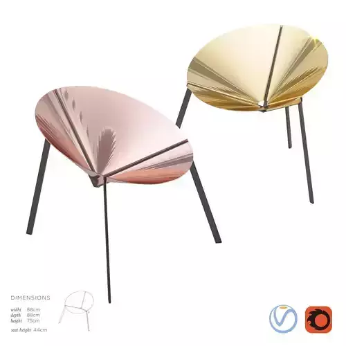 De Castelli Pensando ad Acapulco Chair Low-poly 3D model