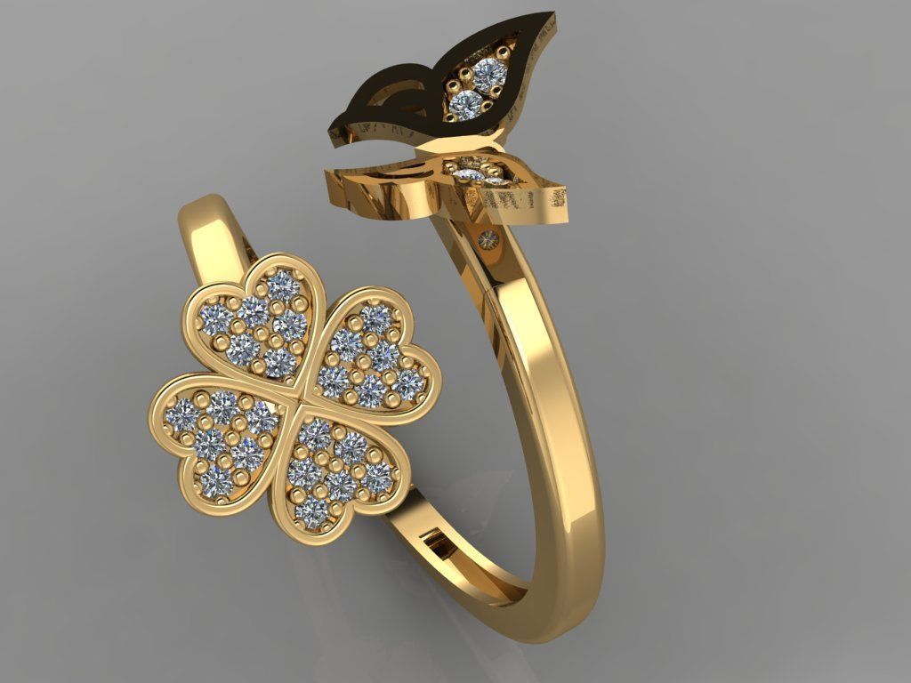 GC GOLD Y045- Diamond 3D modeL 3D print model_2