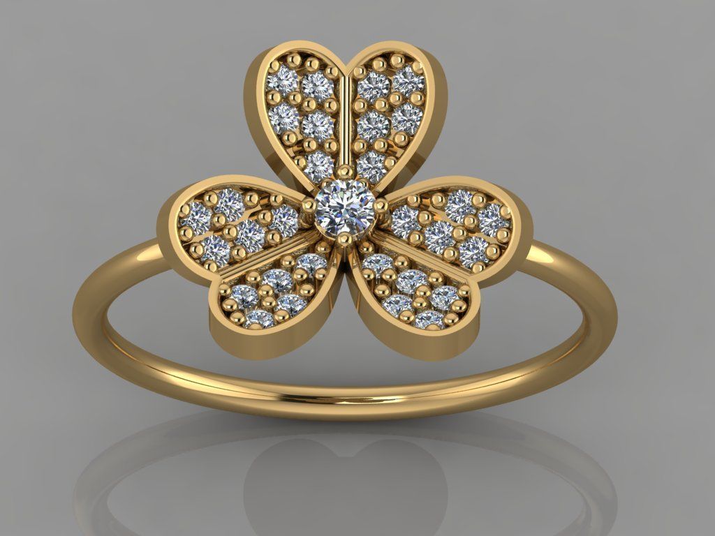 GC GOLD Y046- Diamond 3D modeL 3D print model_1