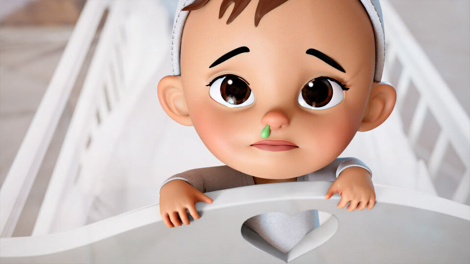 Baby Rigged Stylized Character Low-poly 3D model_3