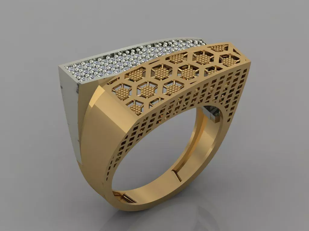 GC GOLD Y049- Diamond set 3D model 3D print model 3D print model_0