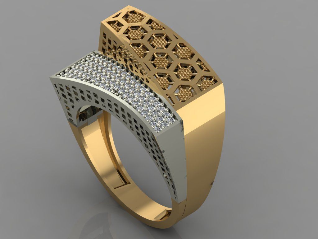 GC GOLD Y049- Diamond set 3D model 3D print model 3D print model_3