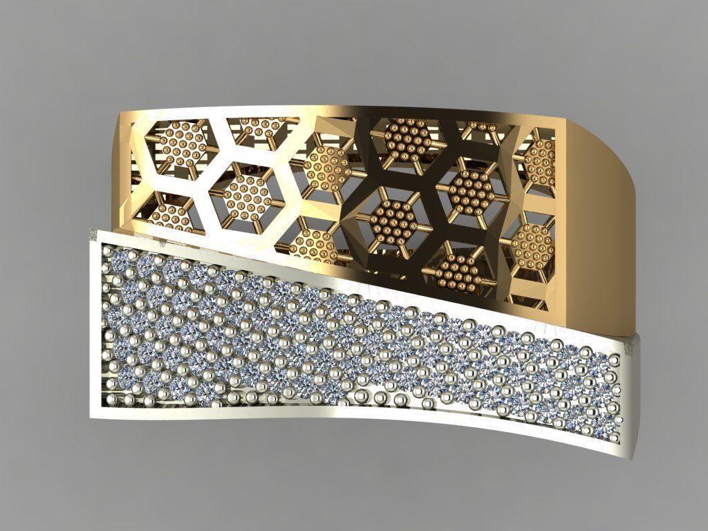 GC GOLD Y049- Diamond set 3D model 3D print model 3D print model_1