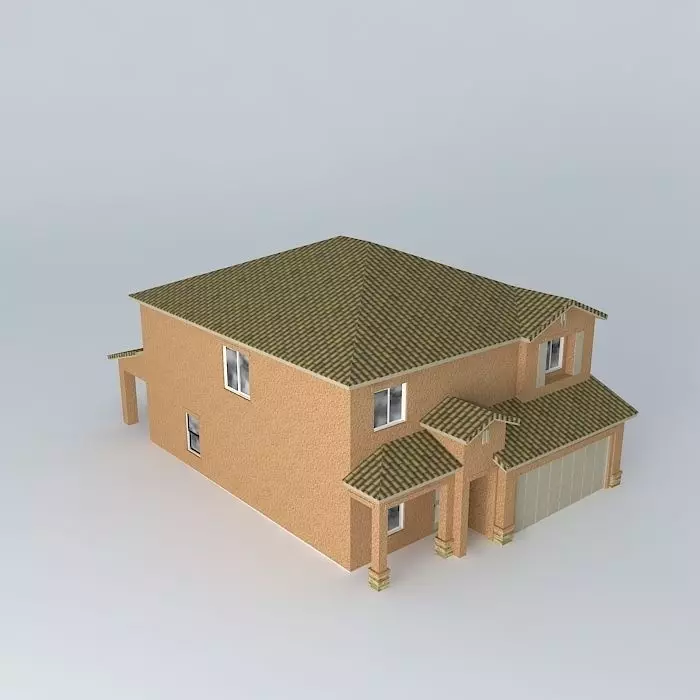 Subdivision-like House Free 3D model_0