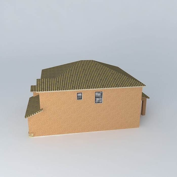 Subdivision-like House Free 3D model_2