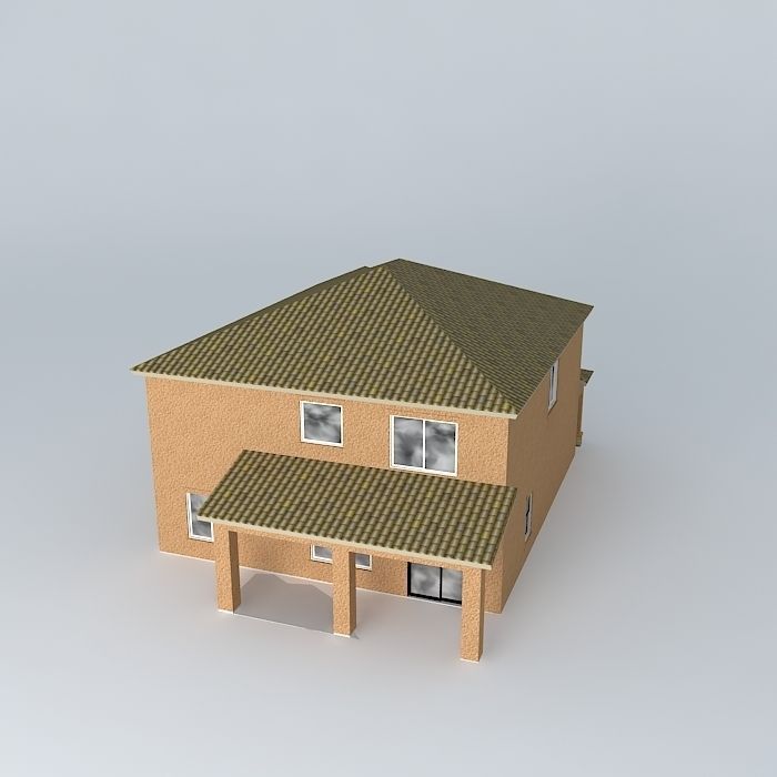 Subdivision-like House Free 3D model_1