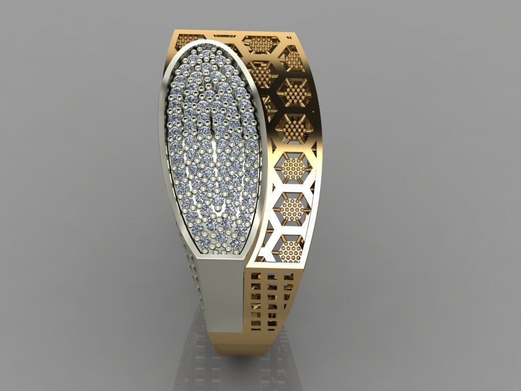 GC GOLD Y051 - Diamond set 3D model 3D print model_4