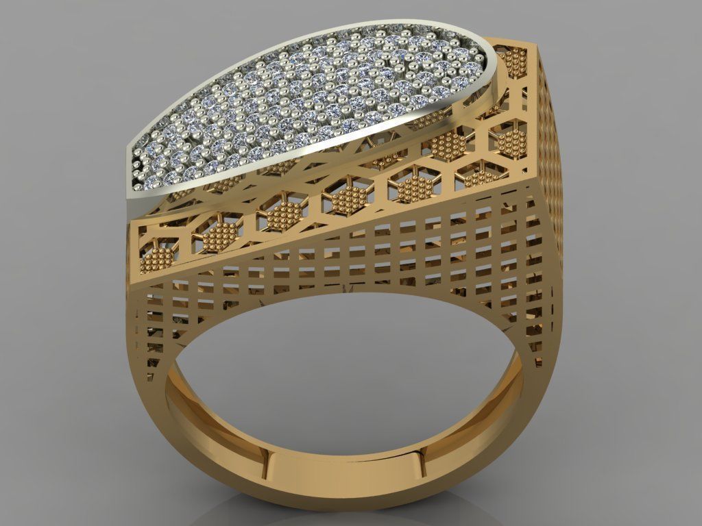 GC GOLD Y051 - Diamond set 3D model 3D print model_1