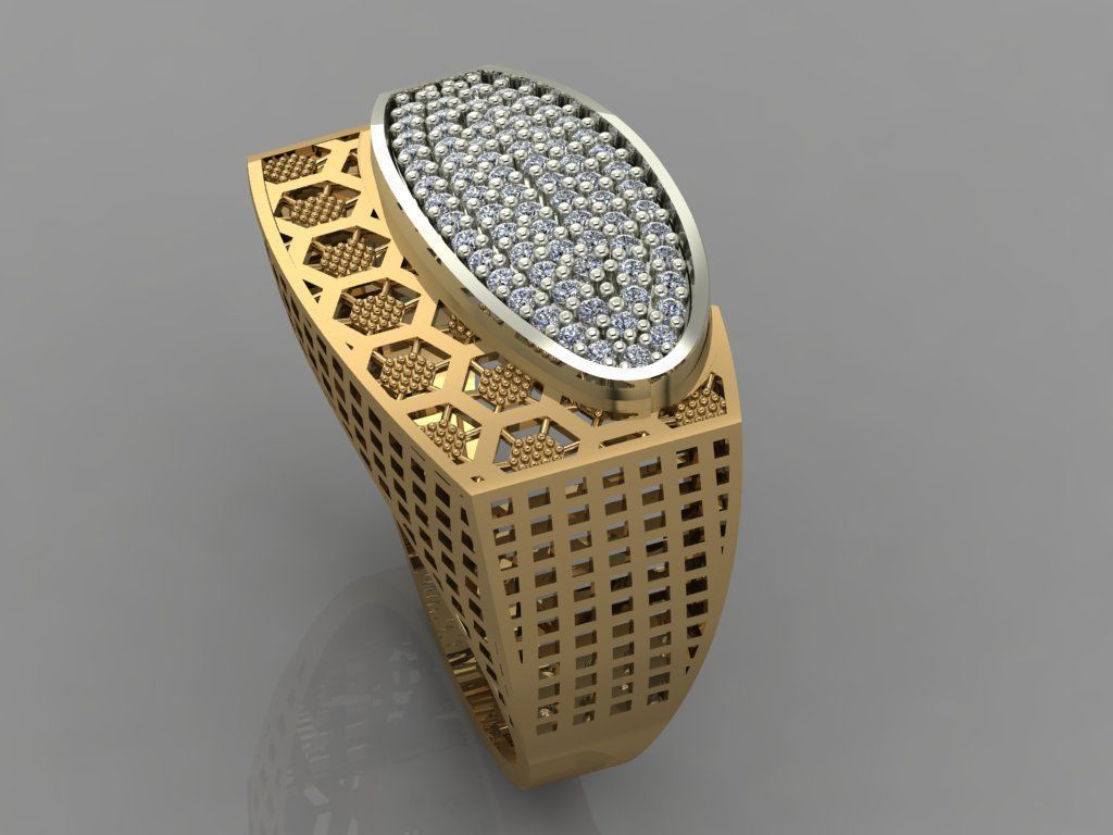 GC GOLD Y051 - Diamond set 3D model 3D print model_2