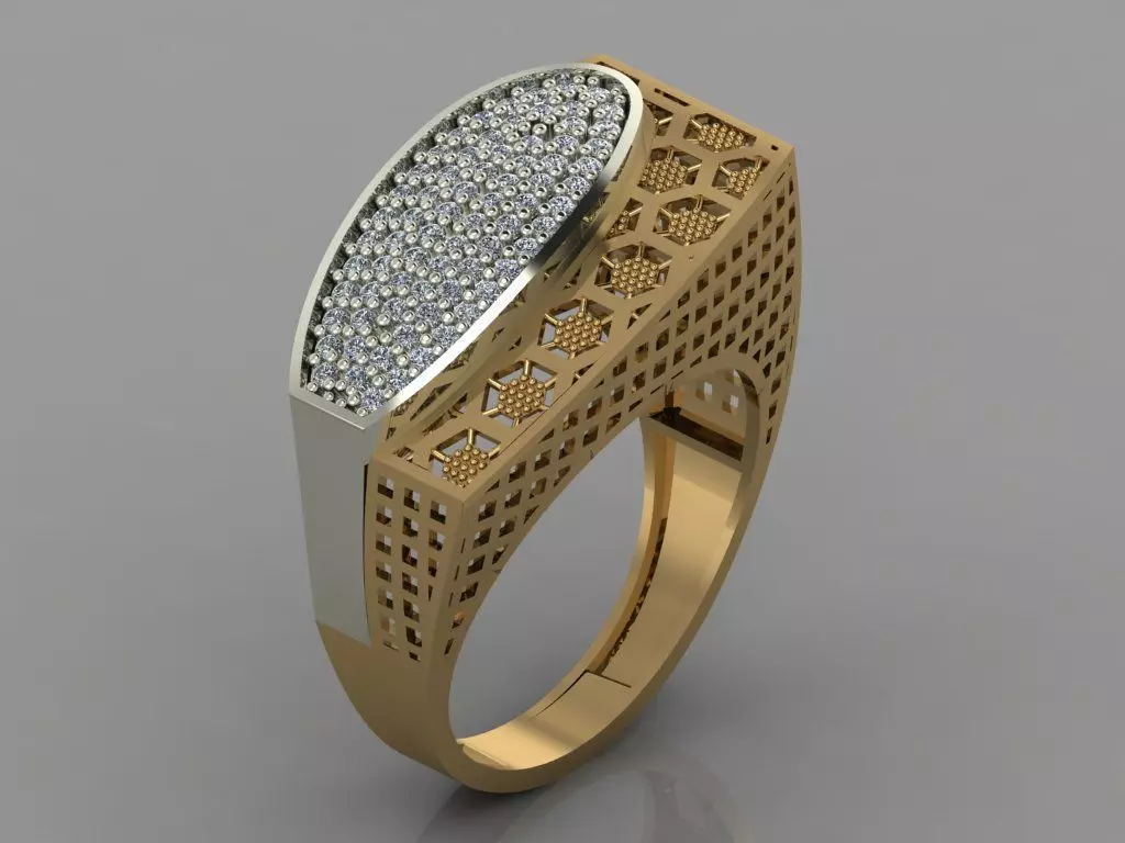 GC GOLD Y051 - Diamond set 3D model 3D print model_0