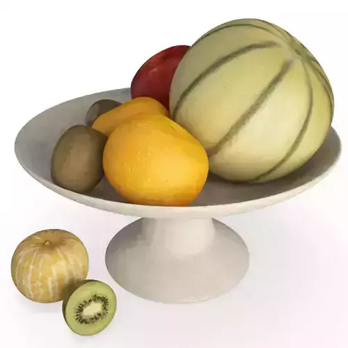 Cup of fruits 3D model