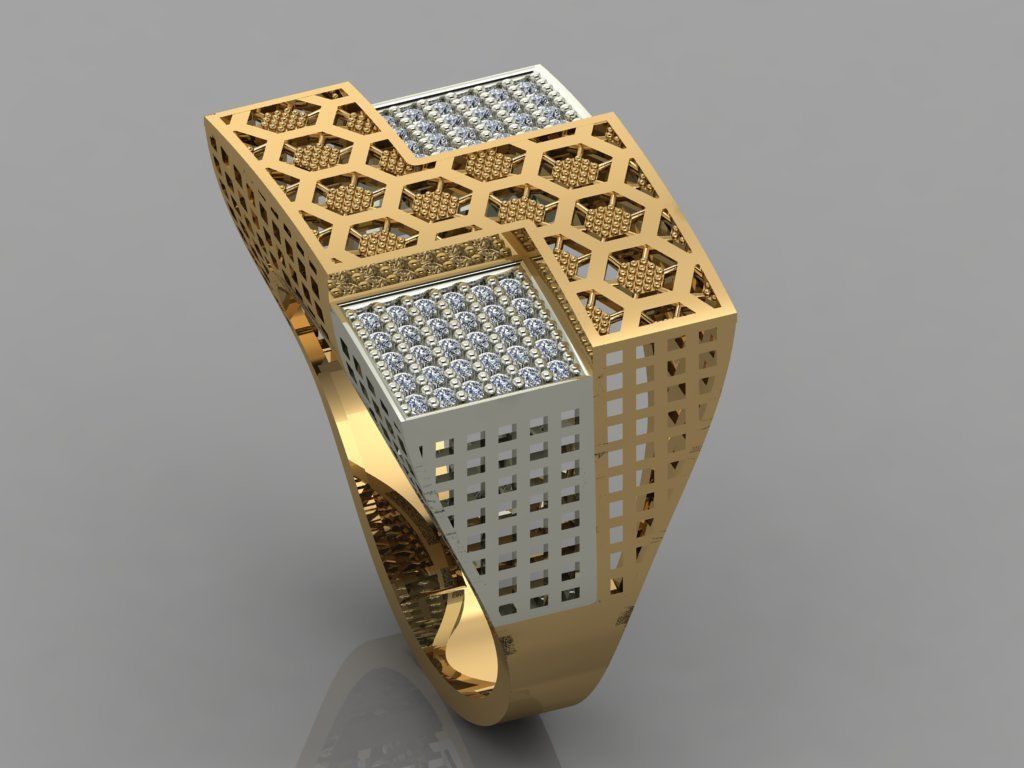 GC GOLD Y052 - Diamond set 3D model 3D print model_1