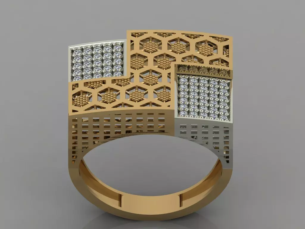 GC GOLD Y052 - Diamond set 3D model 3D print model_0