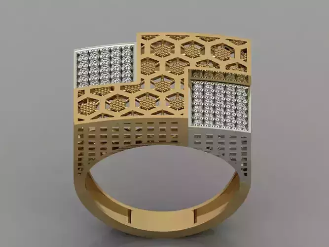 GC GOLD Y052 - Diamond set 3D model 3D print model