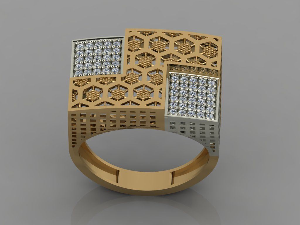 GC GOLD Y052 - Diamond set 3D model 3D print model_3