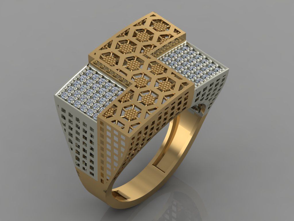 GC GOLD Y052 - Diamond set 3D model 3D print model_2