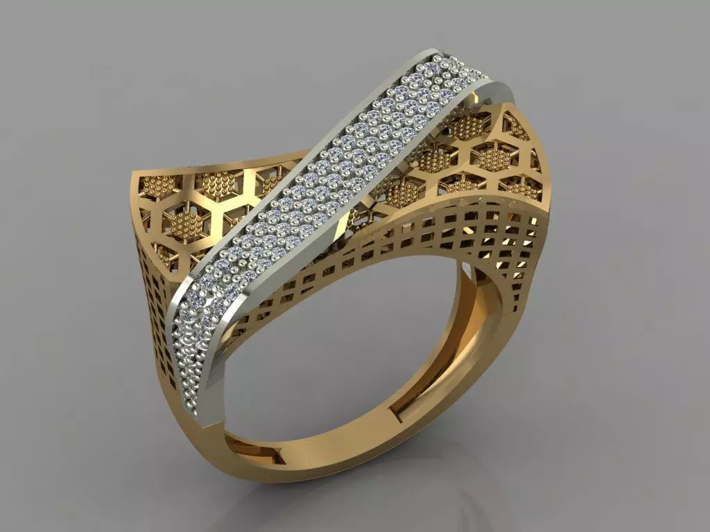 GC GOLD Y053 - Diamond set 3D model 3D print model_0