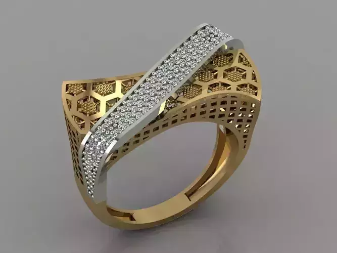 GC GOLD Y053 - Diamond set 3D model 3D print model