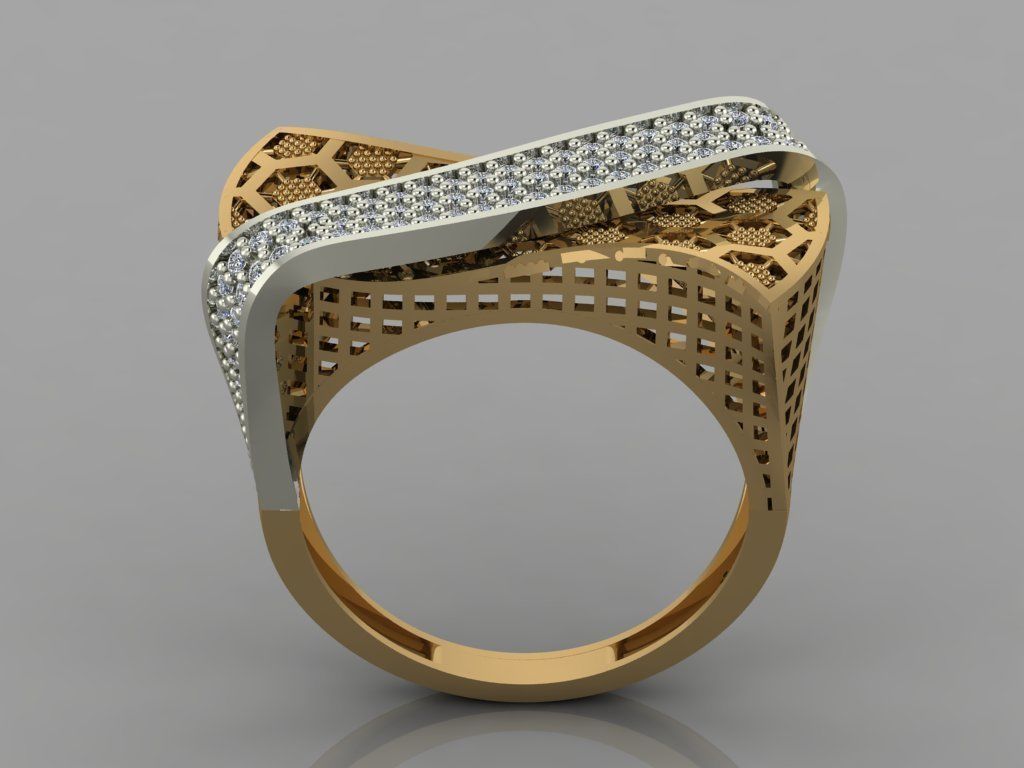 GC GOLD Y053 - Diamond set 3D model 3D print model_2