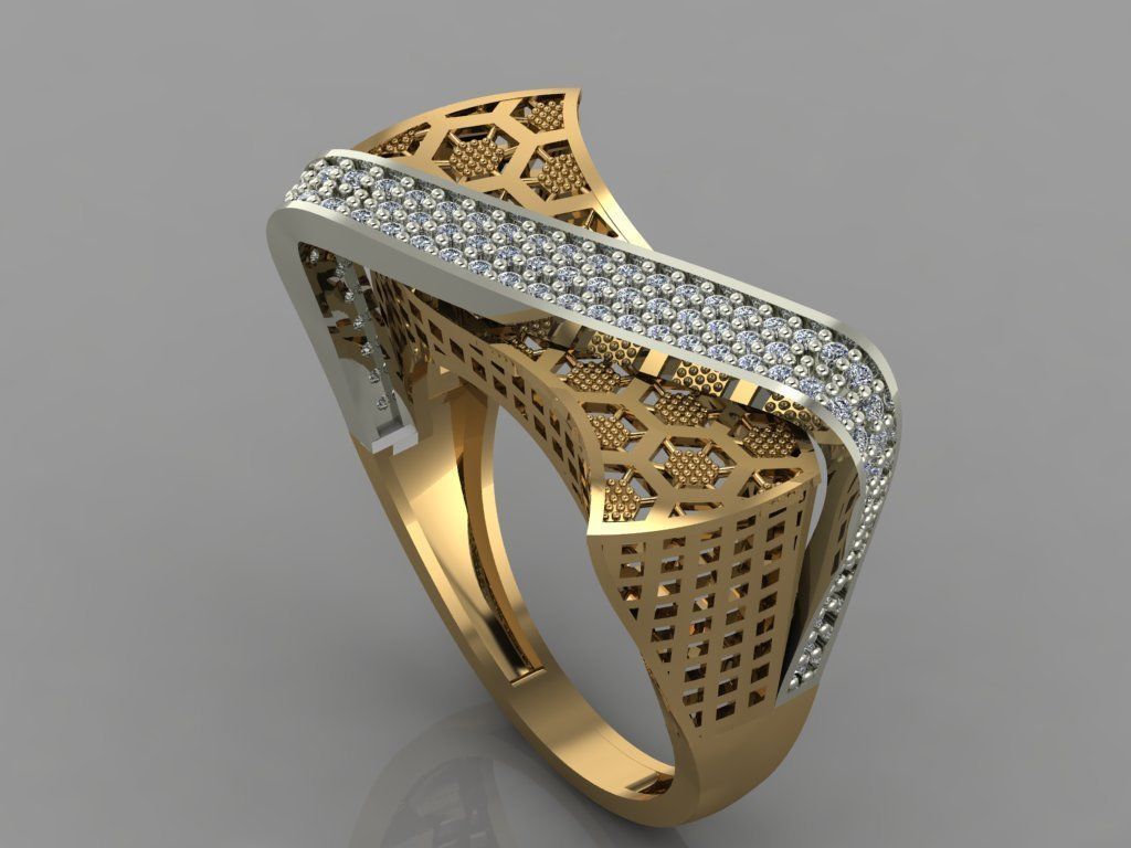 GC GOLD Y053 - Diamond set 3D model 3D print model_3