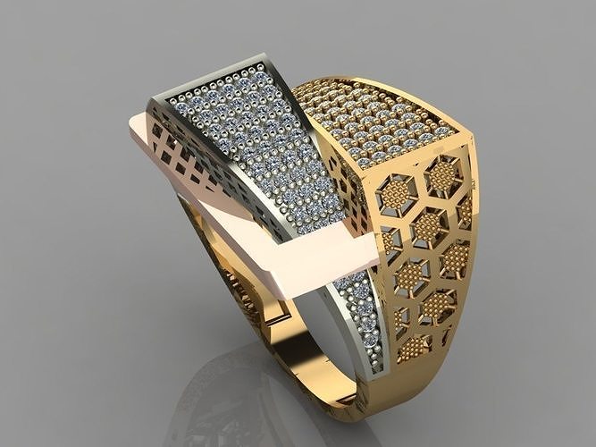 GC GOLD Y054 - Diamond set 3D model 3D print model