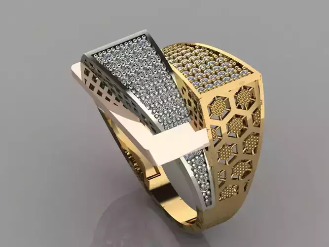 GC GOLD Y054 - Diamond set 3D model 3D print model