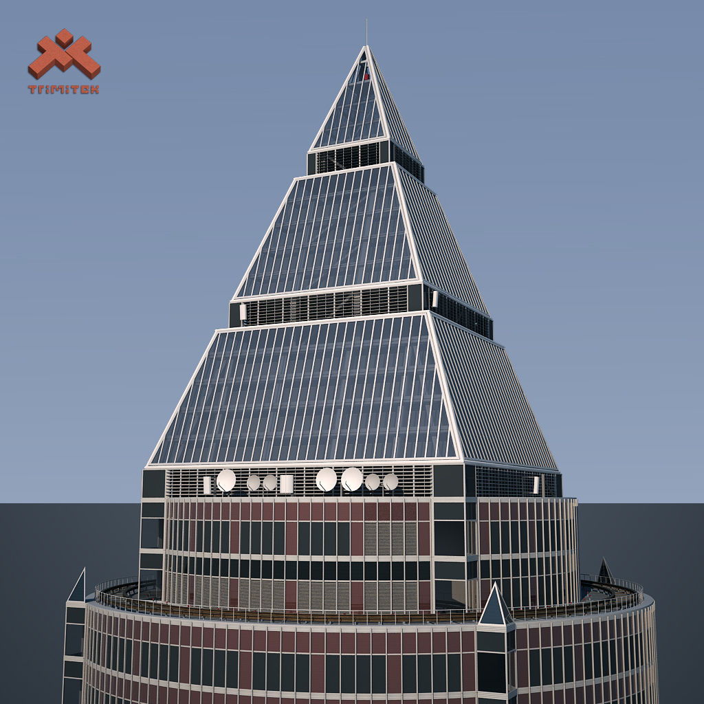 MesseTurm Skyscraper Detailed 3D model_18