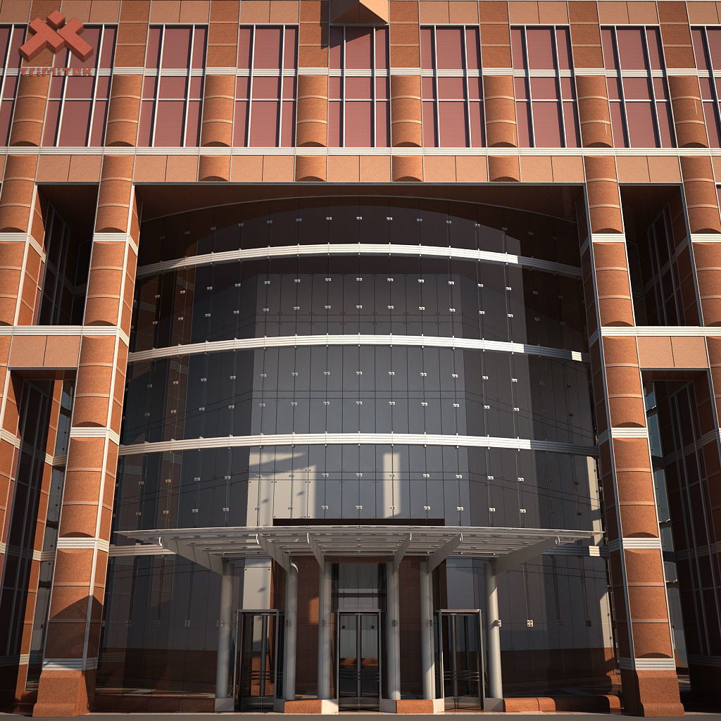 MesseTurm Skyscraper Detailed 3D model_9