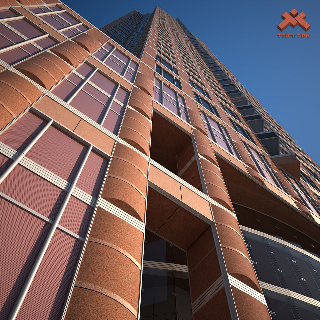 MesseTurm Skyscraper Detailed 3D model_10