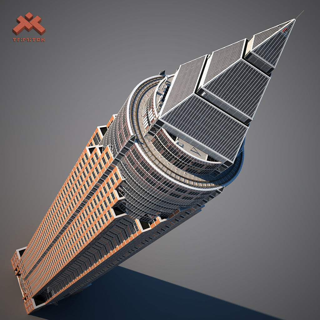 MesseTurm Skyscraper Detailed 3D model_14