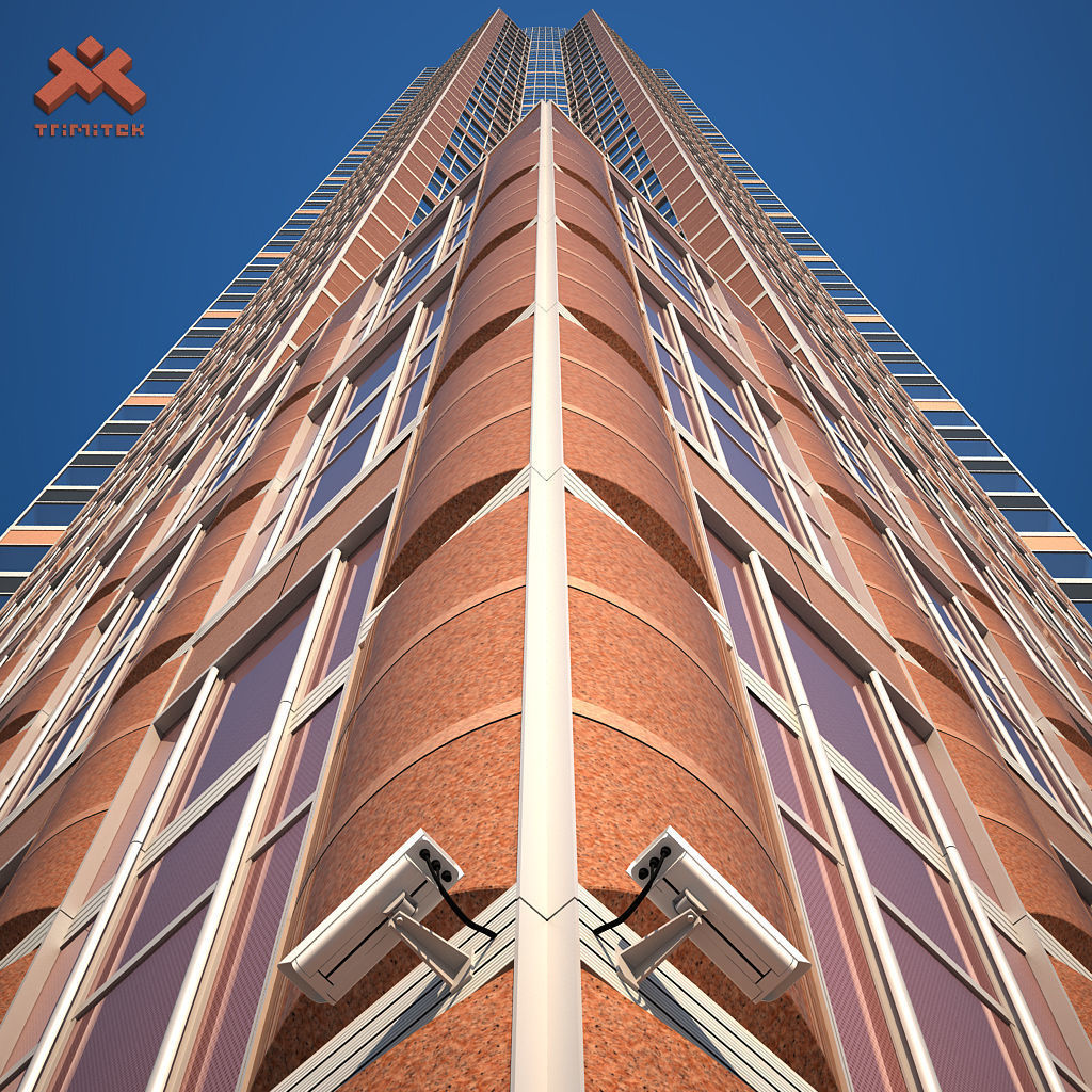 MesseTurm Skyscraper Detailed 3D model_7